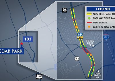 Cedar Park Frontage Roads Vidwall