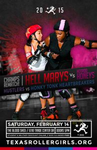 Texas Rollergirls Bout Poster