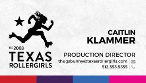 Texas Rollergirls Business Cards