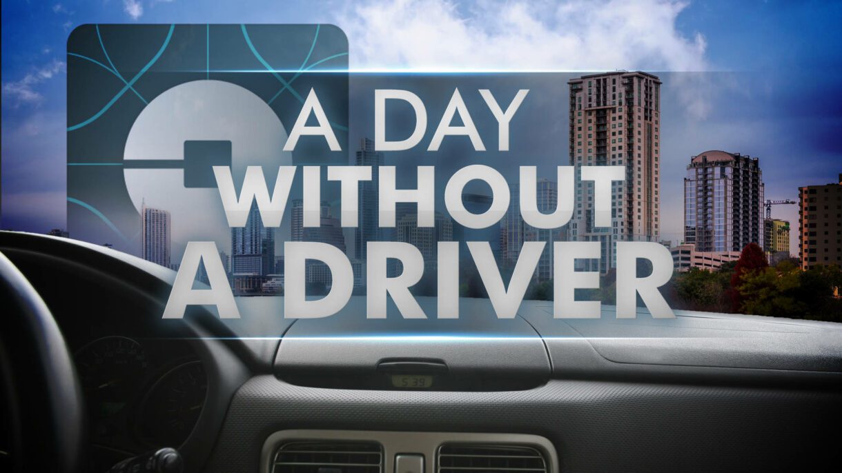 Uber Day Without A Driver Monitor/OTS Graphic